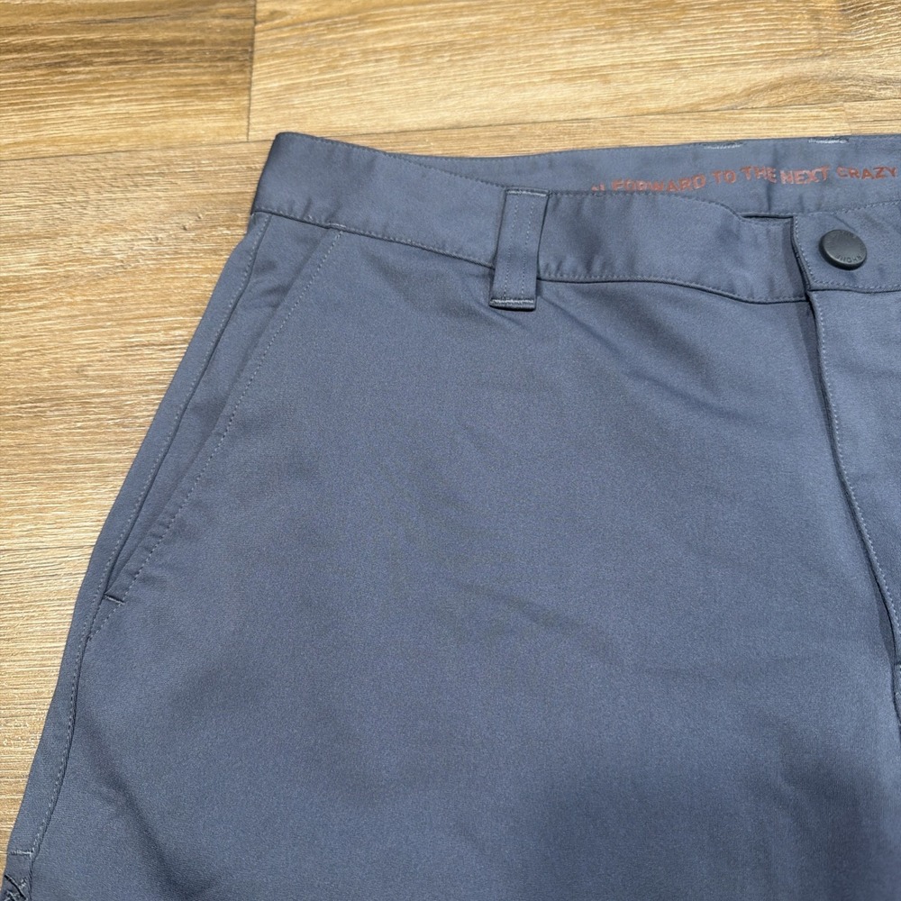 Rhone Men's Size 33 X 6" Inseam Commuter Short Flex Knit Gray Stretch - Picture 2 of 10